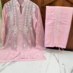 Classic Chikankari in Soft Pink Hues