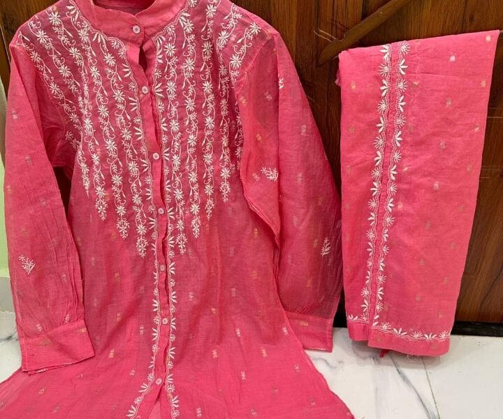 The Timeless Beauty of Pink Chikankari Kurta Set