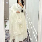 Buy White Chikankari Suit In Jammu