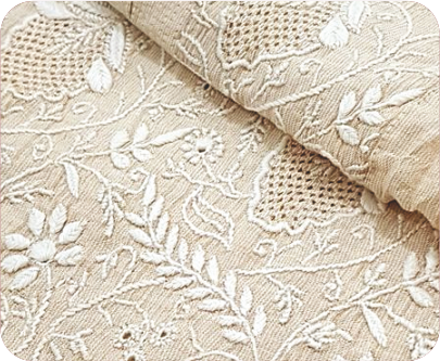 Chikankari Fabric Jammu Kashmir