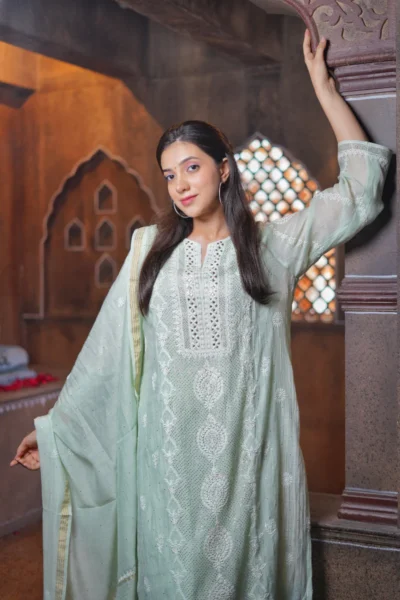 Chikankari Suit COD Jammu Kashmir