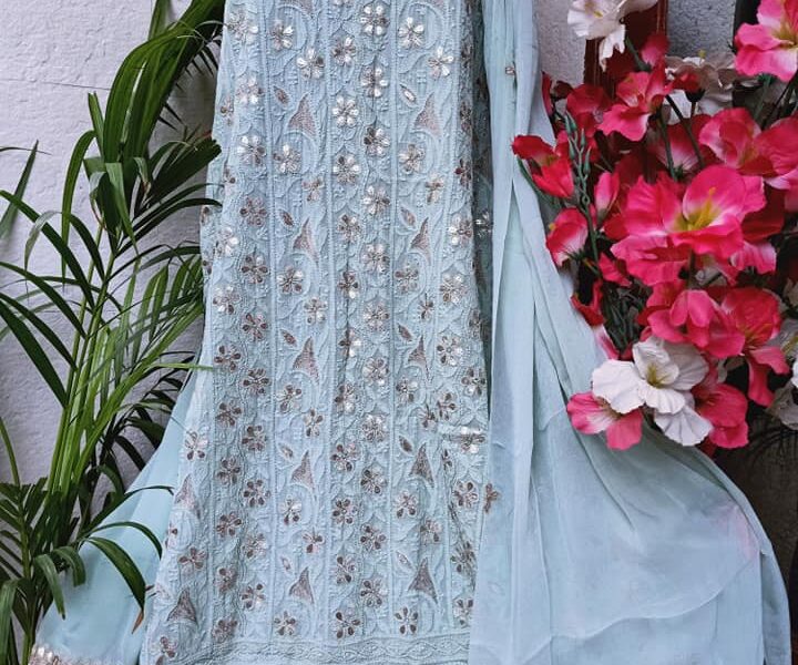 Lucknow Chikankari Suit Shop Near Me