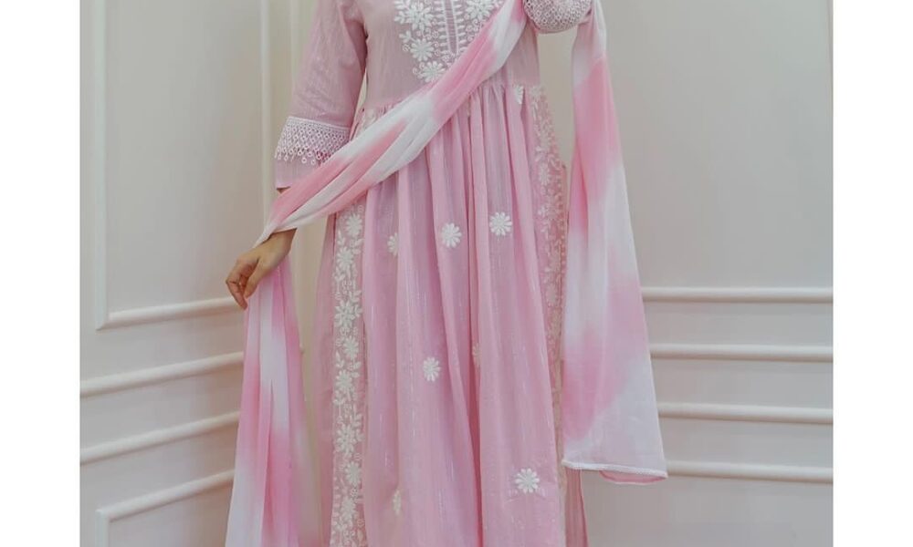 Chikankari Suit Express Shipping J&K