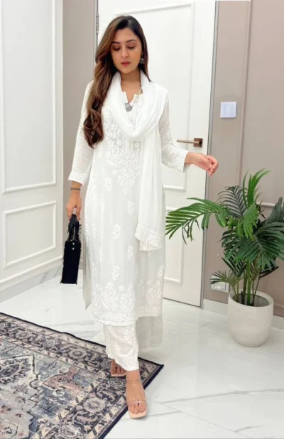 Designer Chikankari Suits Jammu