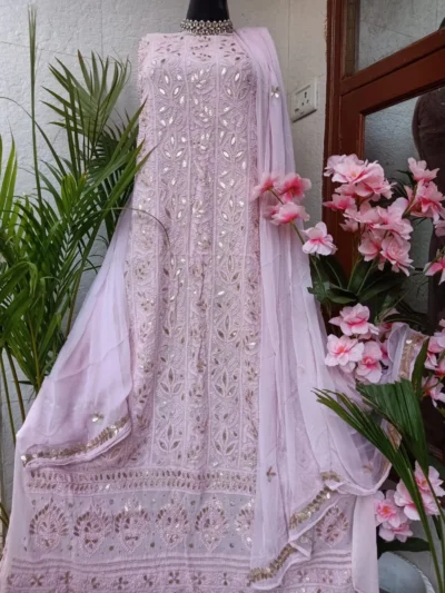 Party Wear Chikankari Suits Kashmir